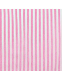 Tessuto popeline di cotone - Righe larghe - Rosa 2
