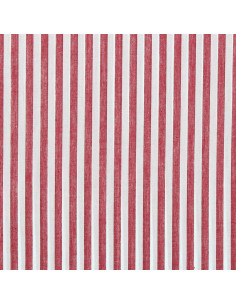 Tessuto popeline di cotone - Righe larghe - Rosso 2