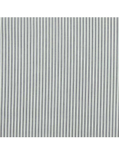 Tessuto popeline di cotone - Righe sottili - Grigio 2
