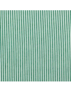 Tessuto popeline di cotone - Righe sottili - Verde scuro 2