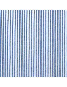 Tessuto popeline di cotone - Righe sottili - Blu 2