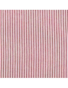 Tessuto popeline di cotone - Righe sottili - Rosso 2