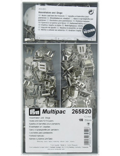 Multipacco di 100 graffette e fermagli