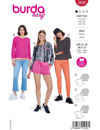 Modello di camicetta - Burda 5849