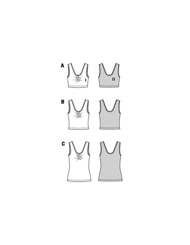 Modello di top - Burda 5852