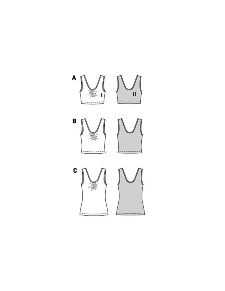 Modello di top - Burda 5852