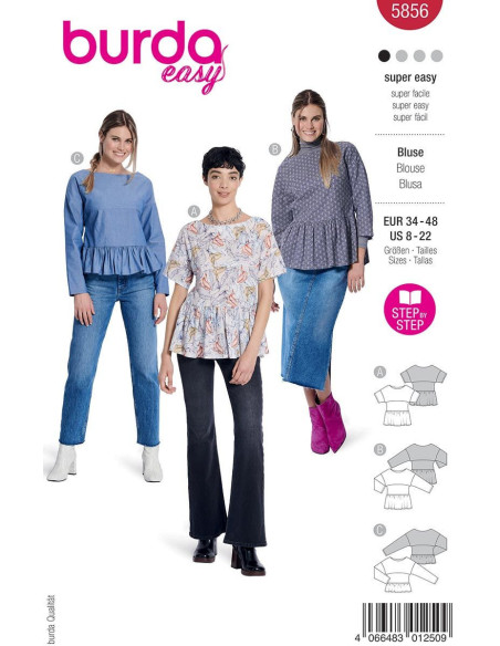 Modello di camicetta - Burda 5856