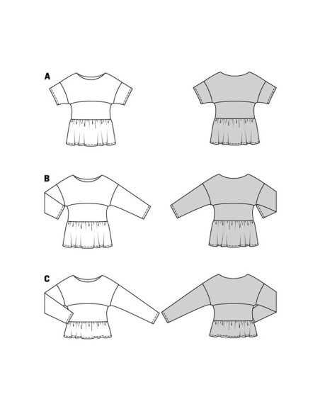 Modello di camicetta - Burda 5856