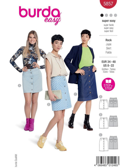 Modello di gonna - Burda 5857
