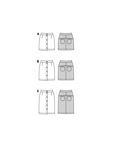Modello di gonna - Burda 5857