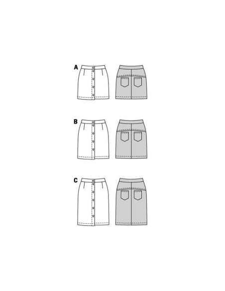 Modello di gonna - Burda 5857