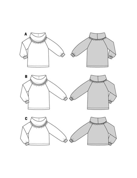 Modello di maglione - Burda 5858