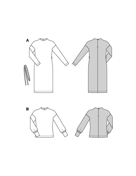 Modello di abito e t-shirt - Burda 5859