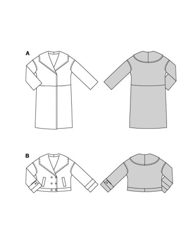 Modello di giacca e cappotto - Burda 5860