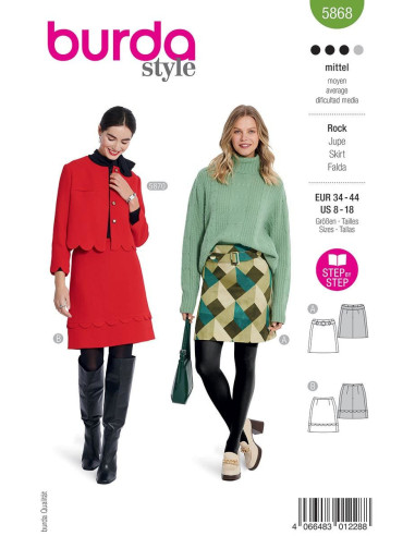 Modello di gonna - Burda 5868