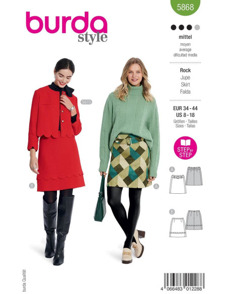 Modello di gonna - Burda 5868