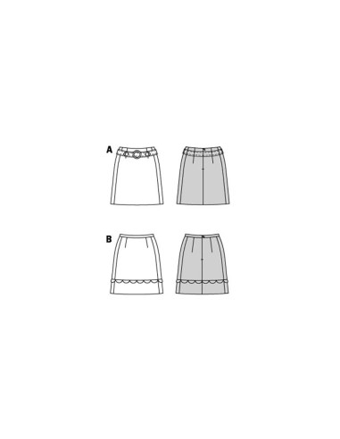 Modello di gonna - Burda 5868