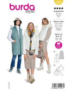 Modello di gilet e giacca - Burda 5869