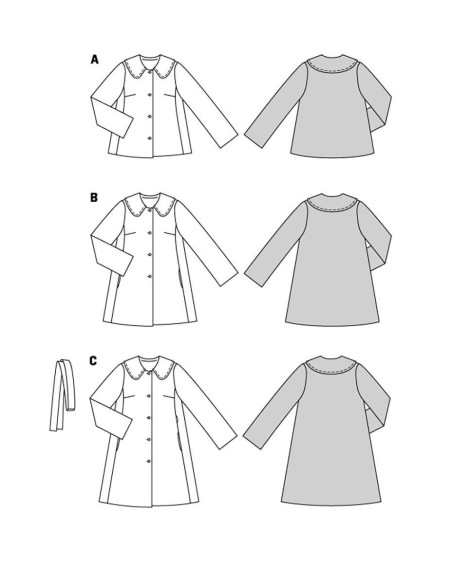 Modello di cappotto - Burda 5872