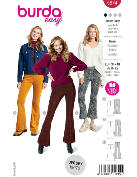 Modello di pantaloni - Burda 5874