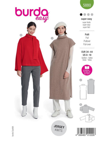 Modello di maglione - Burda 5880