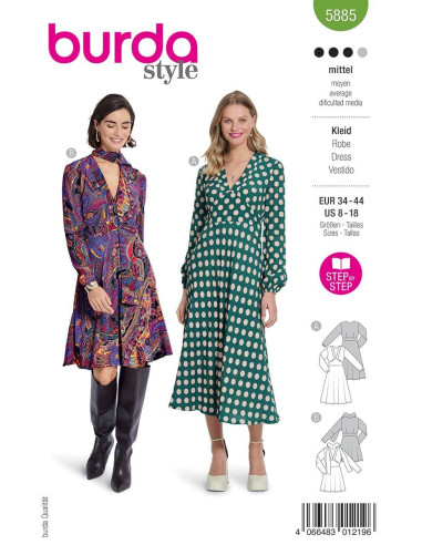 Modello di abito - Burda 5885