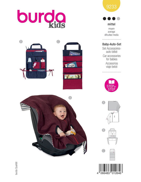 Modello di accessori per neonati - Burda 9233