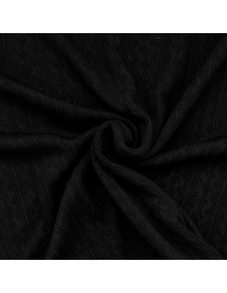 Tessuto a maglia jacquard - Nero