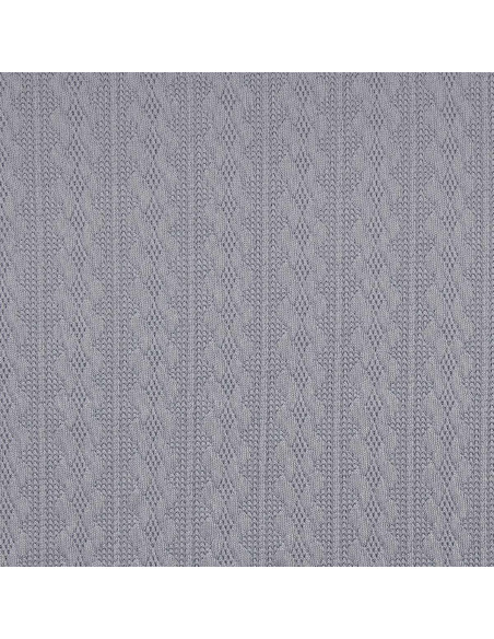 Tessuto a maglia jacquard - Grigio blu