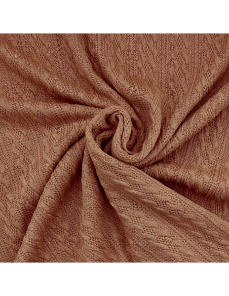 Tessuto a maglia jacquard - Beige scuro