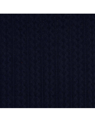 Tessuto a maglia jacquard - Blu marino
