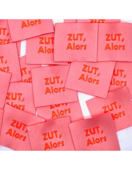 Set di 5 etichette tessute da cucire Zut Alors