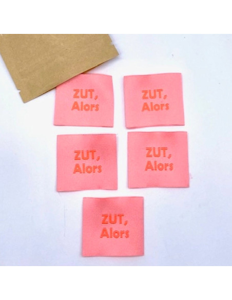 Set di 5 etichette tessute da cucire Zut Alors