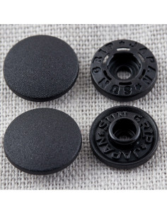 Bottoni a pressione magici senza pinza 13 mm - Nero 2