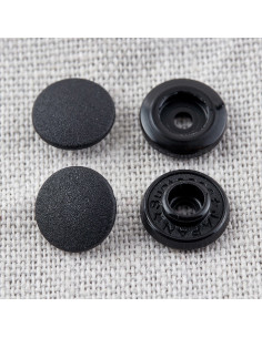 Bottoni a pressione magici senza pinza 9 mm - Nero 2