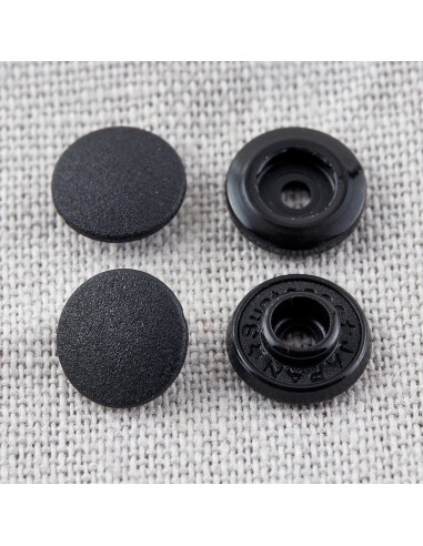 Bottoni a pressione magici senza pinza 9 mm - Nero