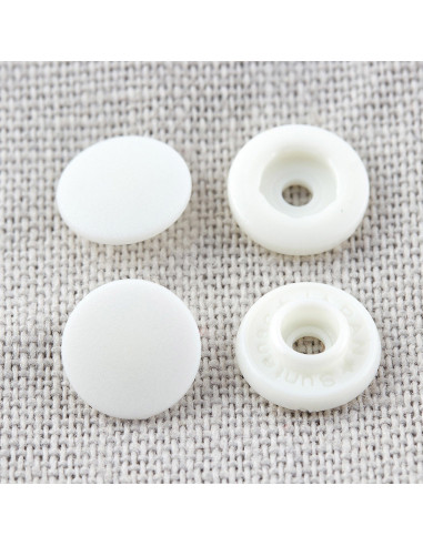 Bottoni a pressione magici senza pinza 9 mm - Bianco