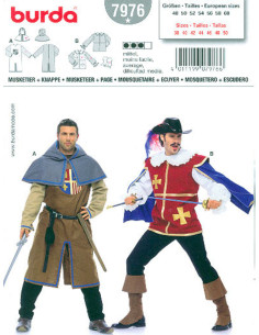 Modello di moschettiere + Scudiero - Burda 7976