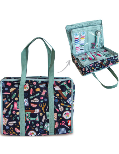 Borsa multi-tasche tutto in uno L Needle & Thread