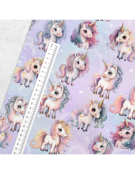 Tessuto cotone premium - Unicorno magico