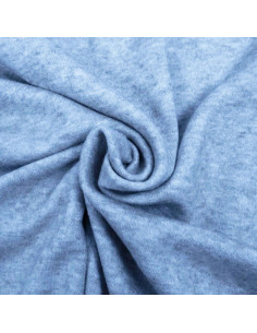 Tessuto a maglia in angora - Blu