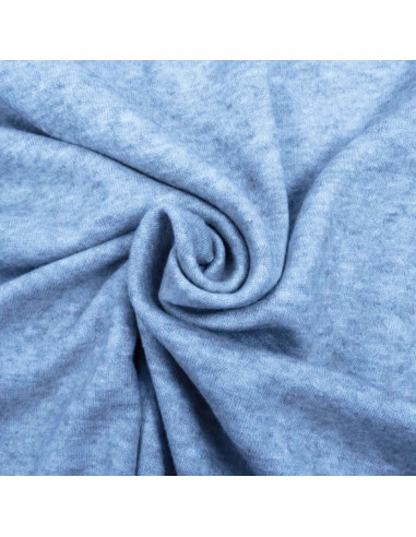 Tessuto a maglia in angora - Blu