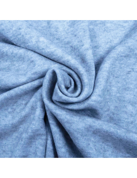 Tessuto a maglia in angora - Blu