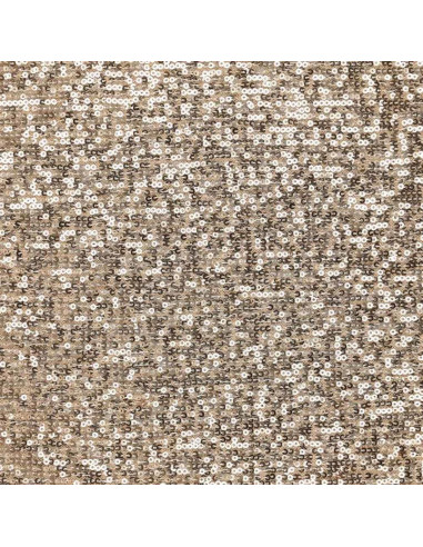 Tessuto stretch paillettes - Champagne