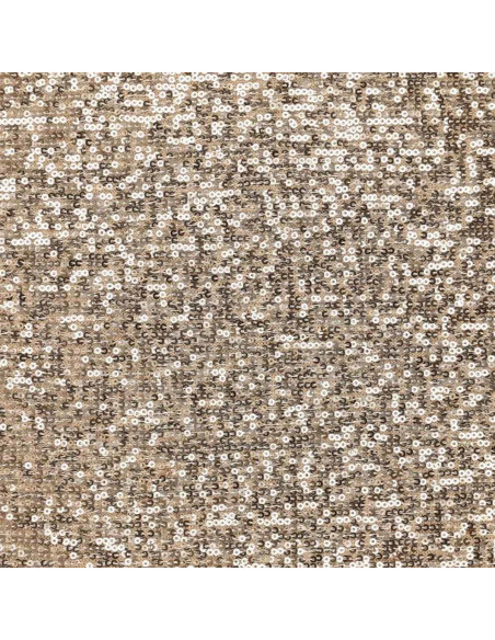 Tessuto stretch paillettes - Champagne