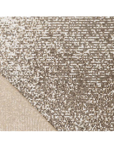 Tessuto stretch paillettes - Champagne