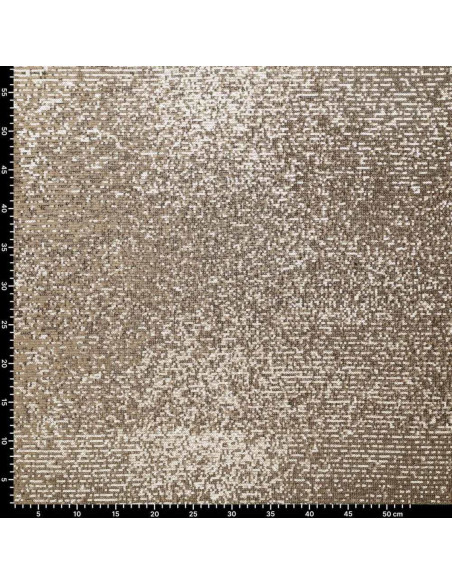 Tessuto stretch paillettes - Champagne