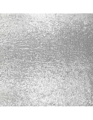 Tessuto stretch paillettes - Argento