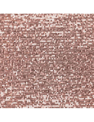 Tessuto elasticizzato con paillettes - Rosa