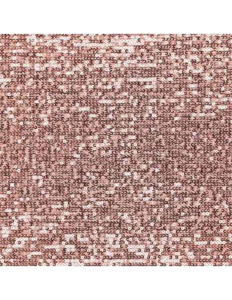 Tessuto elasticizzato con paillettes - Rosa